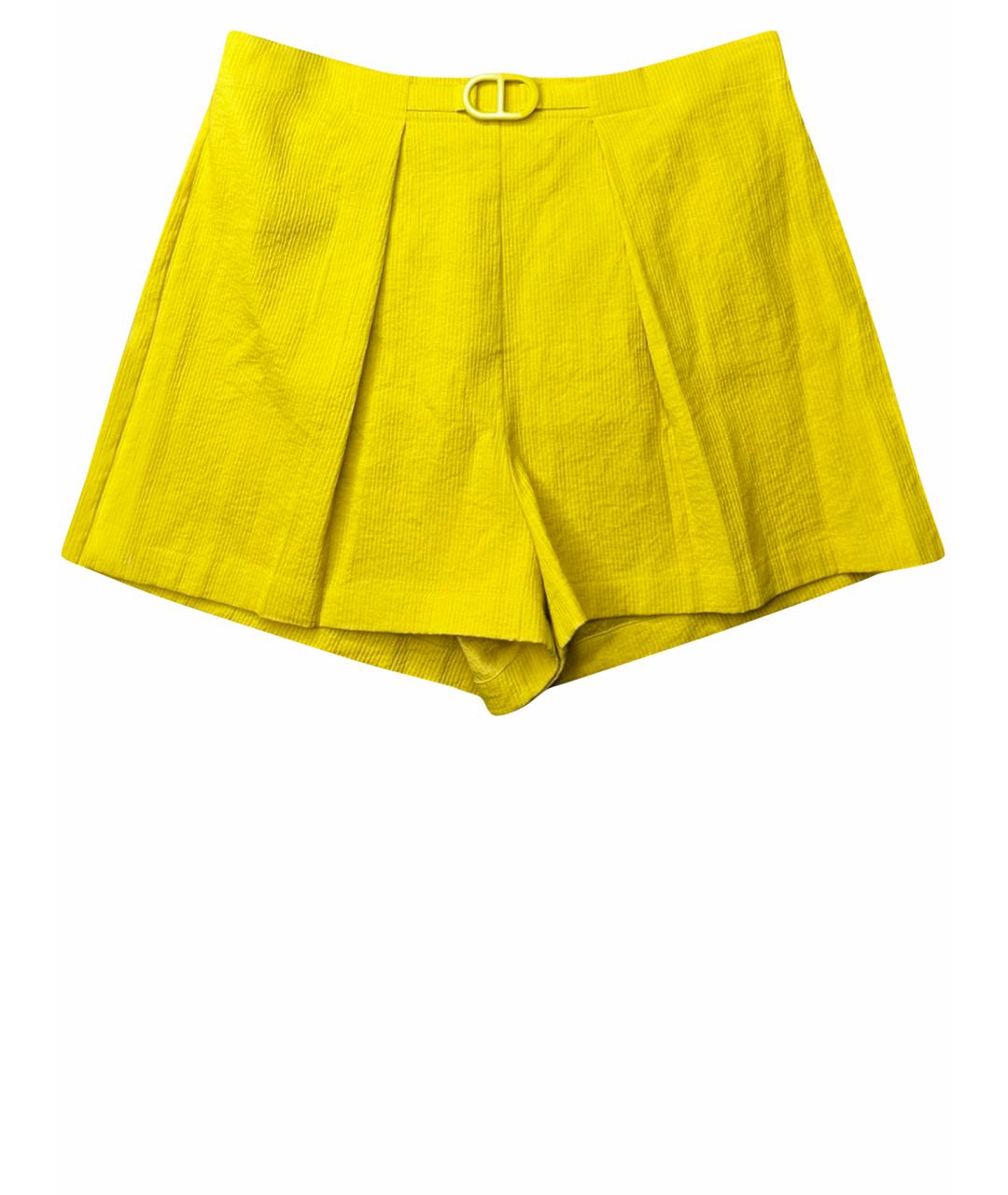 HERMES PRE-OWNED Желтые хлопковые шорты, фото 1