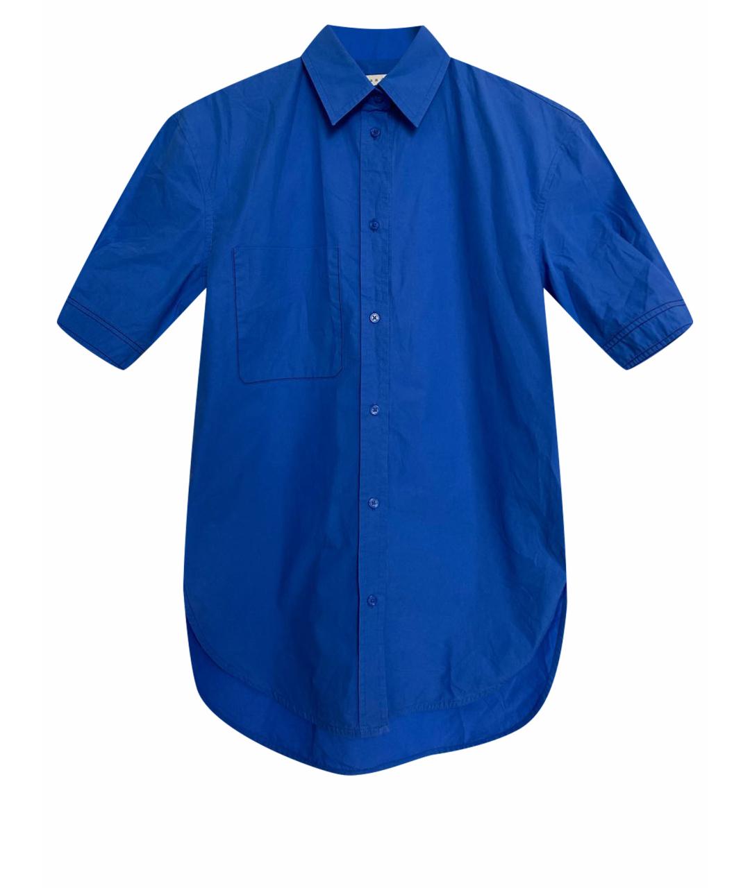SANDRO Синяя хлопковая рубашка, фото 1