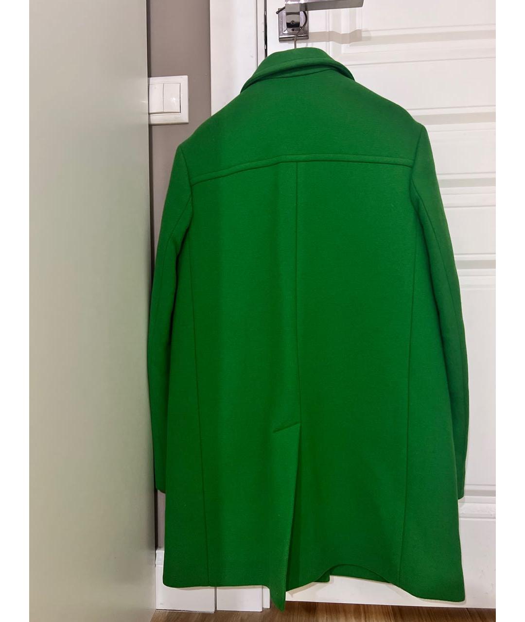 CHRISTIAN DIOR PRE-OWNED Зеленые шерстяное пальто, фото 2
