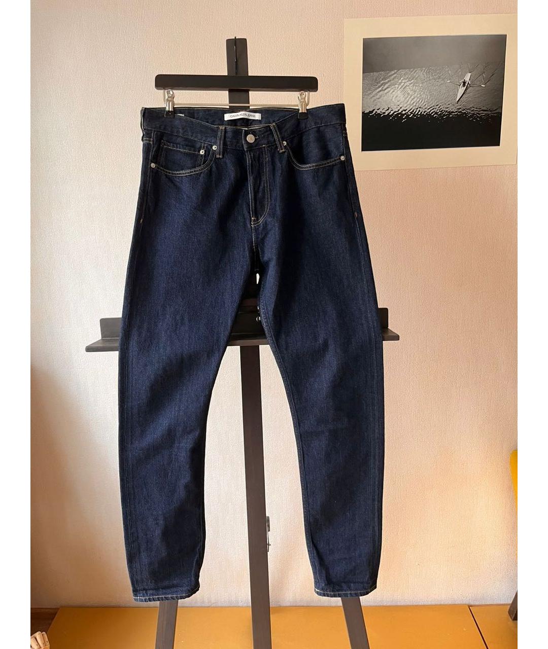 CALVIN KLEIN JEANS Синие прямые джинсы, фото 9