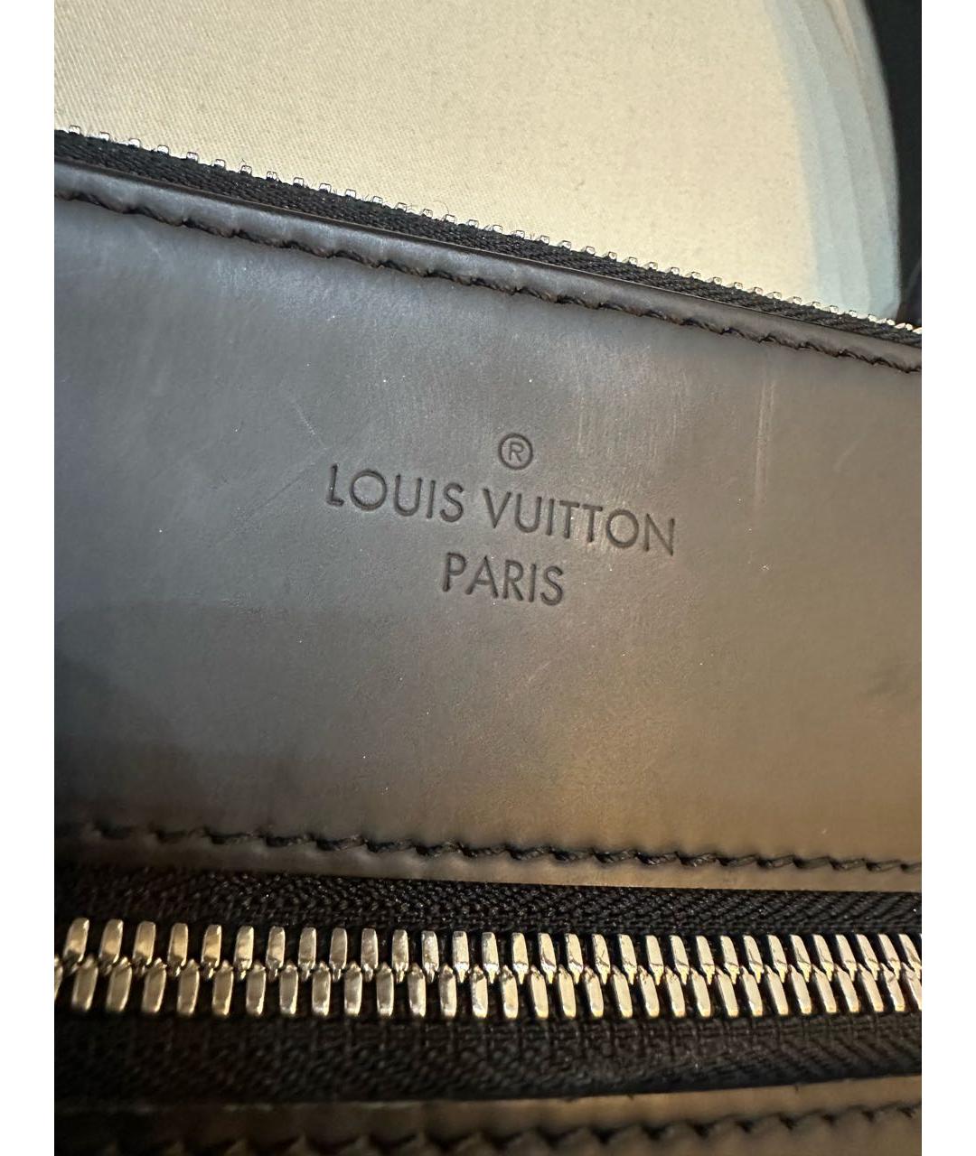 LOUIS VUITTON PRE-OWNED Антрацитовый портфель, фото 3