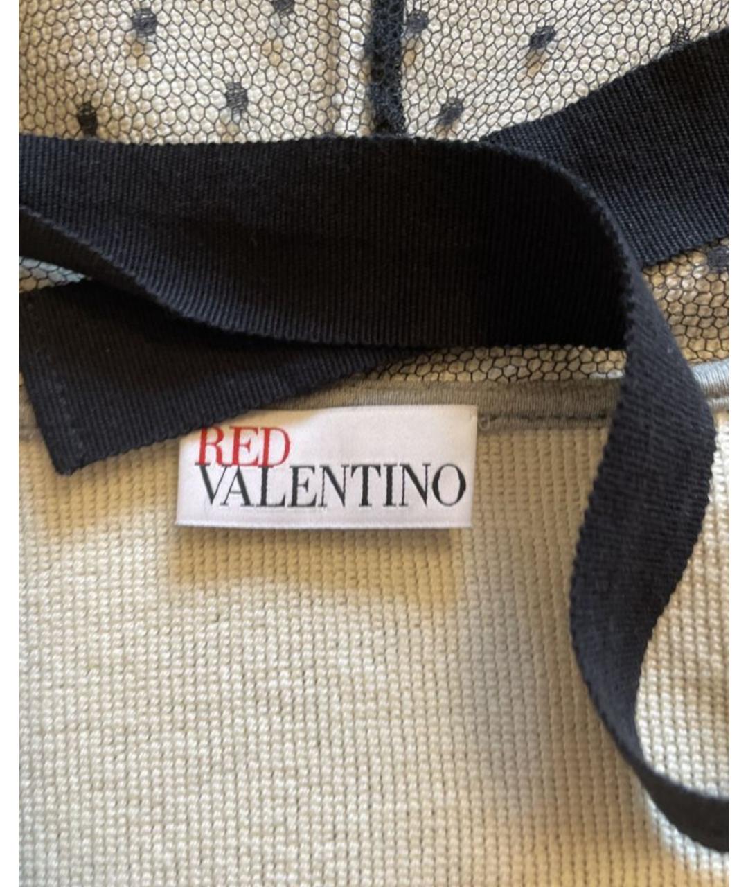 RED VALENTINO Серый хлопковый жакет/пиджак, фото 2