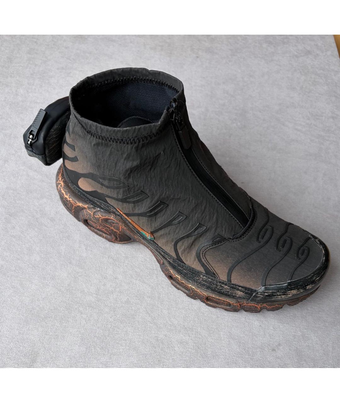 NIKE Коричневые синтетические высокие кроссовки / кеды, фото 3