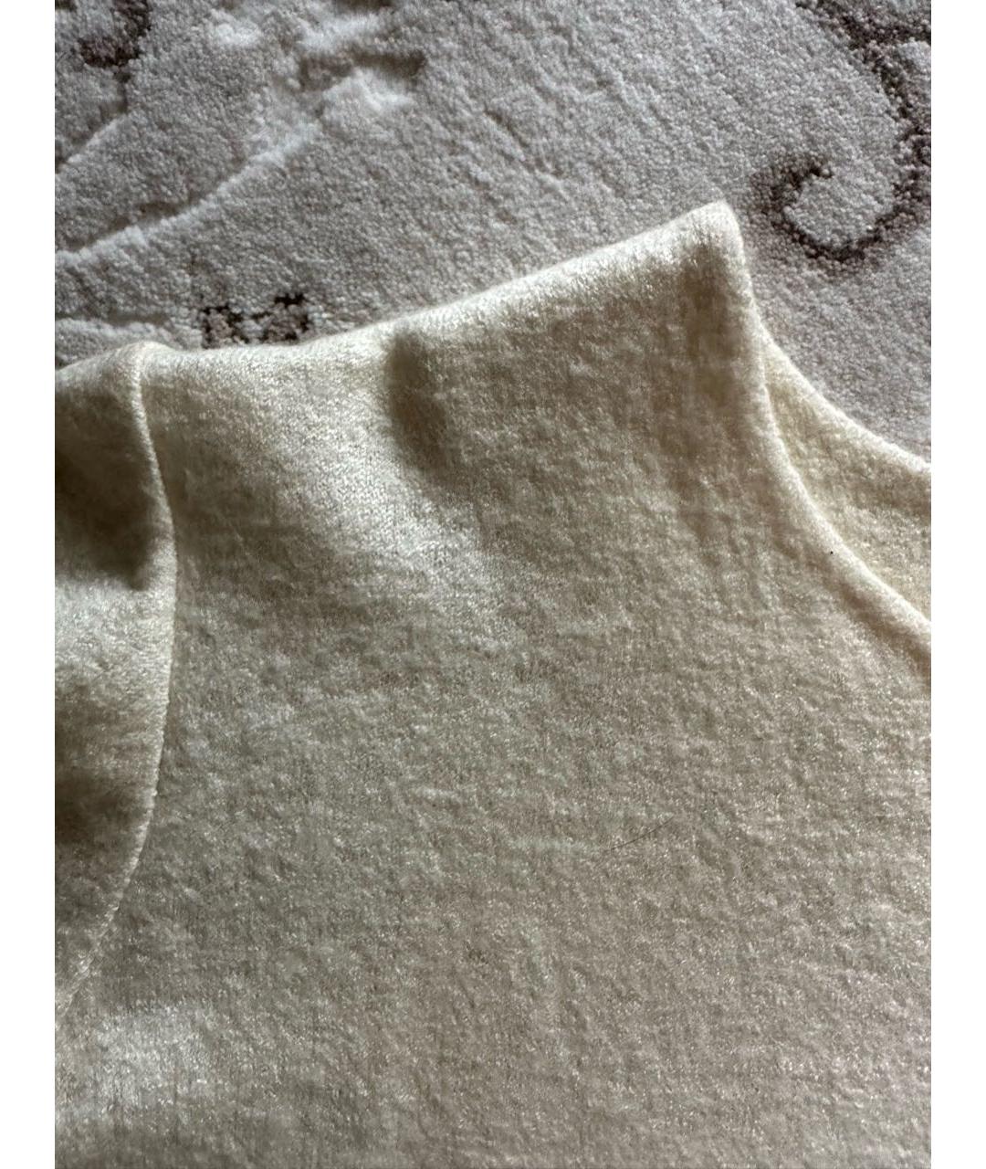 ERMANNO SCERVINO Белый шерстяной джемпер / свитер, фото 5