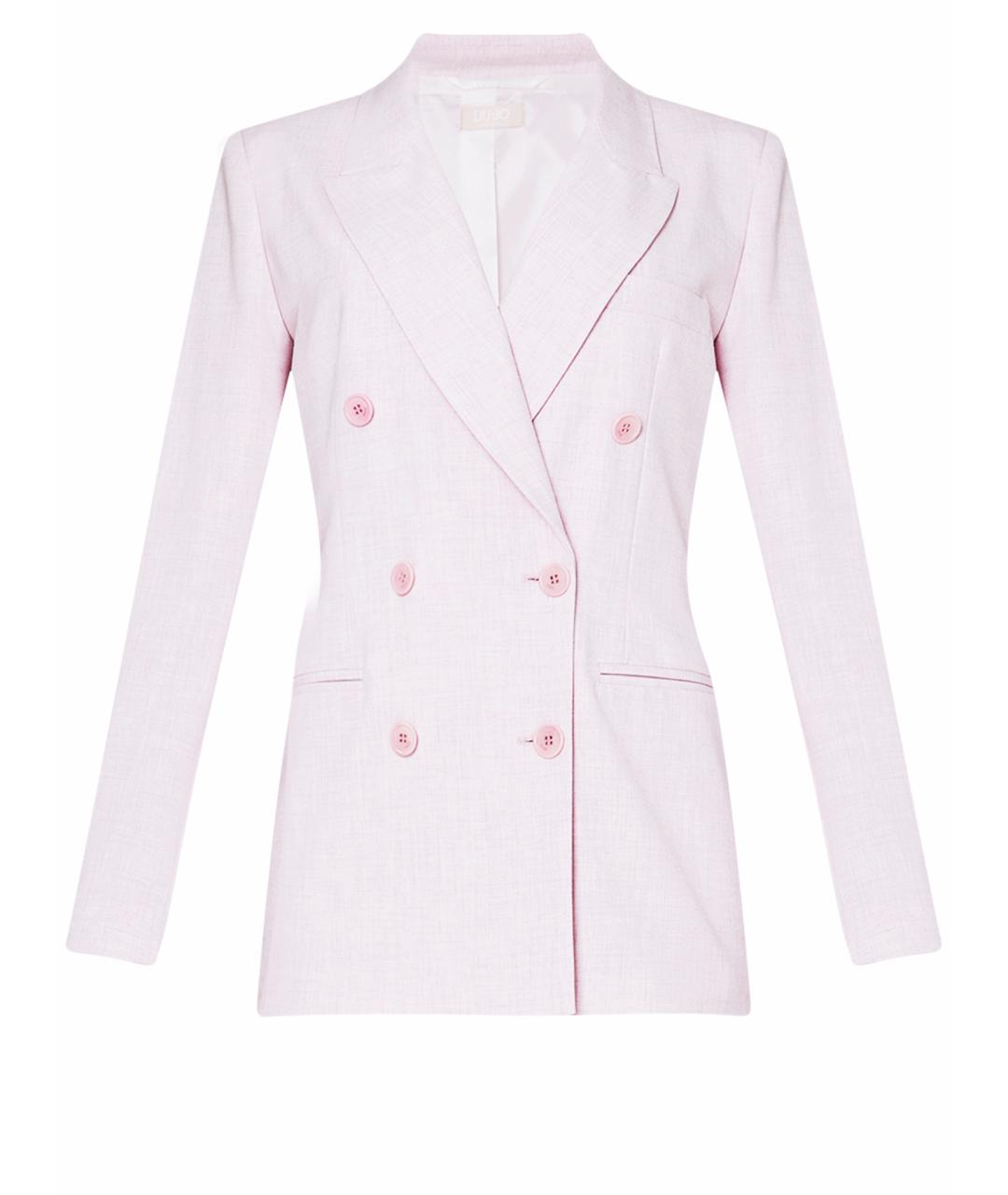 LIU JO Розовый полиэстеровый жакет/пиджак, фото 1