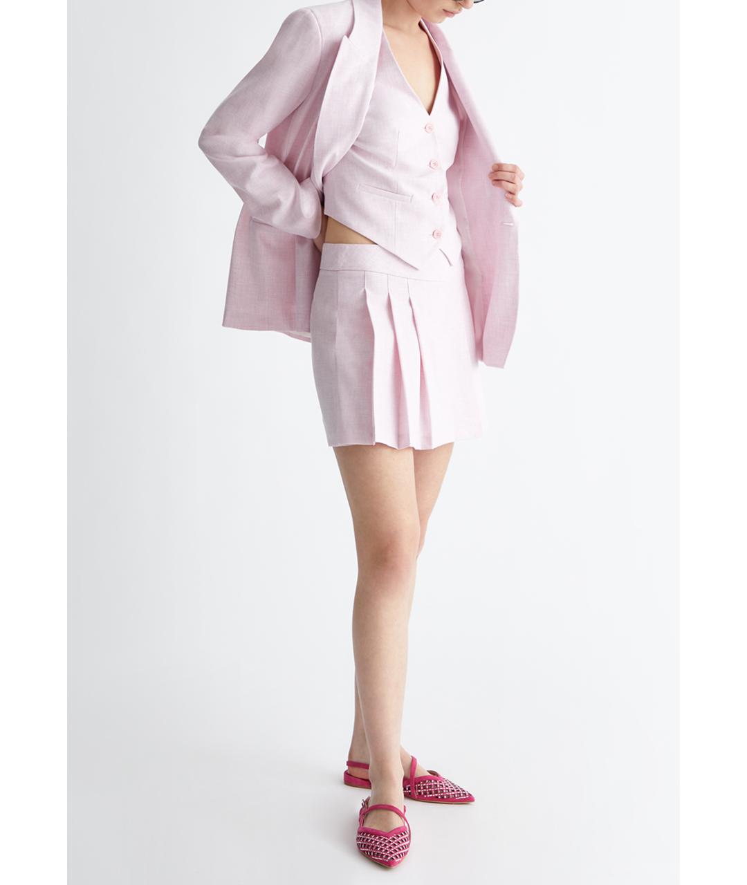 LIU JO Розовый полиэстеровый жакет/пиджак, фото 2