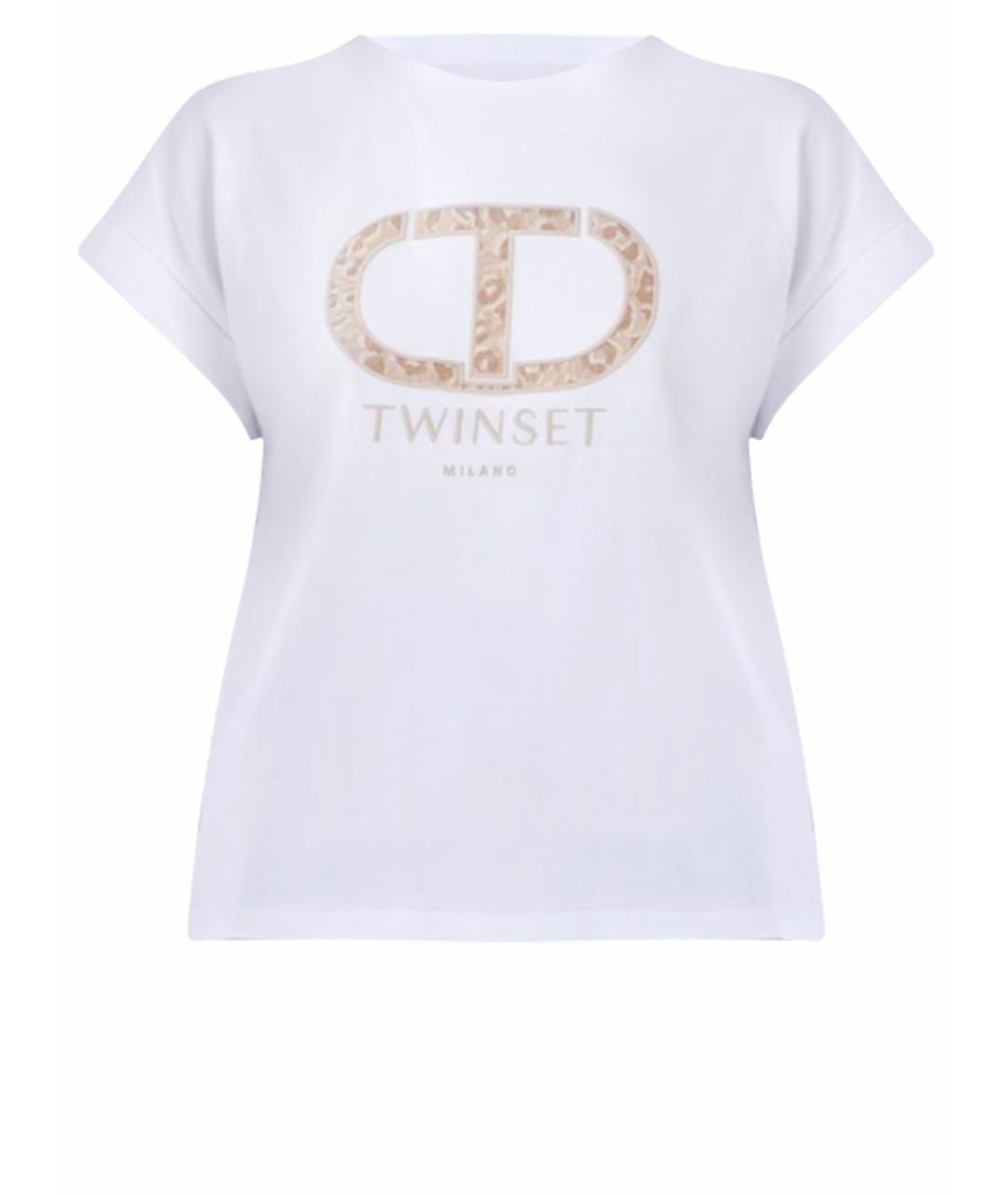 TWIN-SET Белая футболка, фото 1