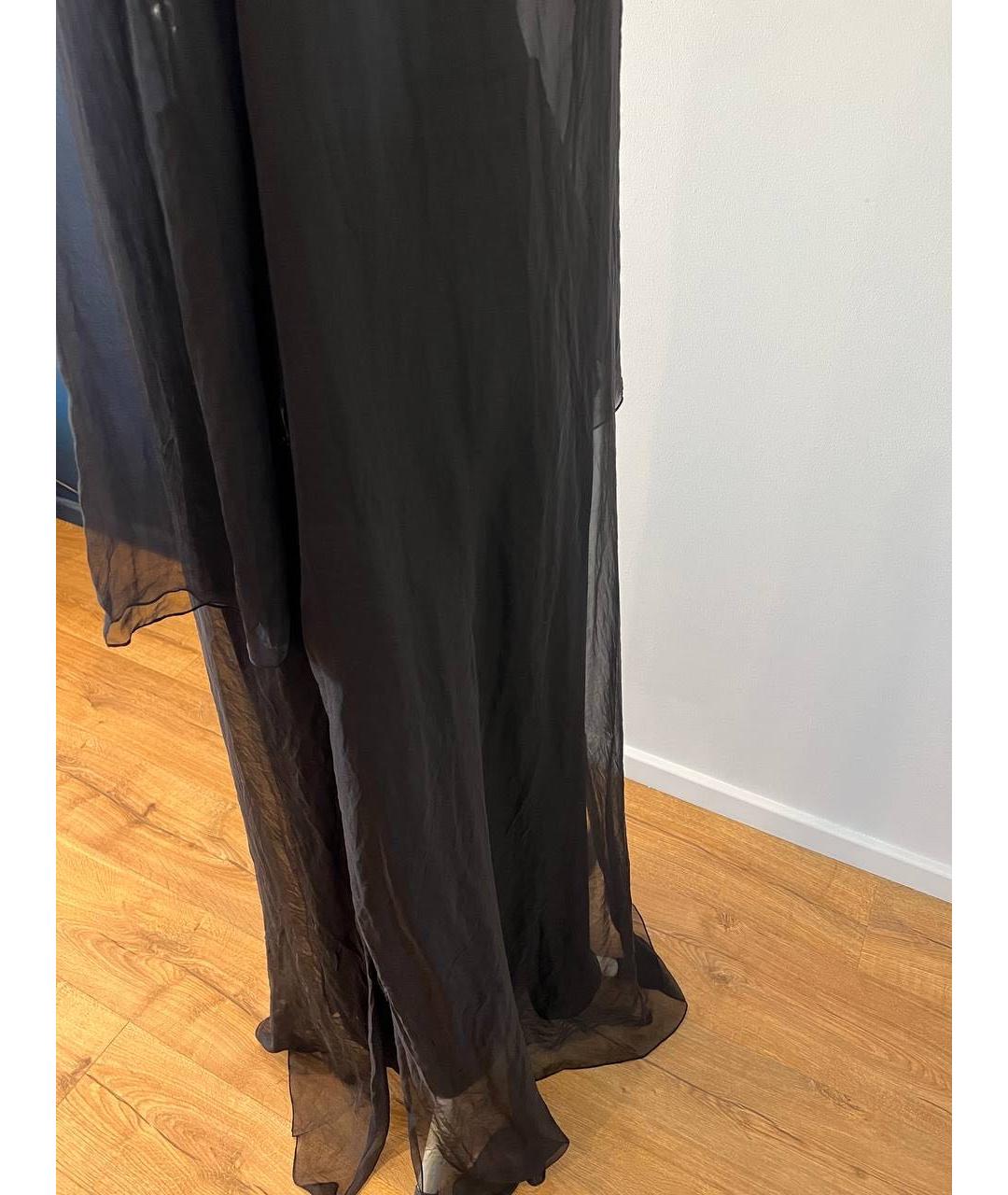 CELINE Черный шелковый костюм с брюками, фото 6