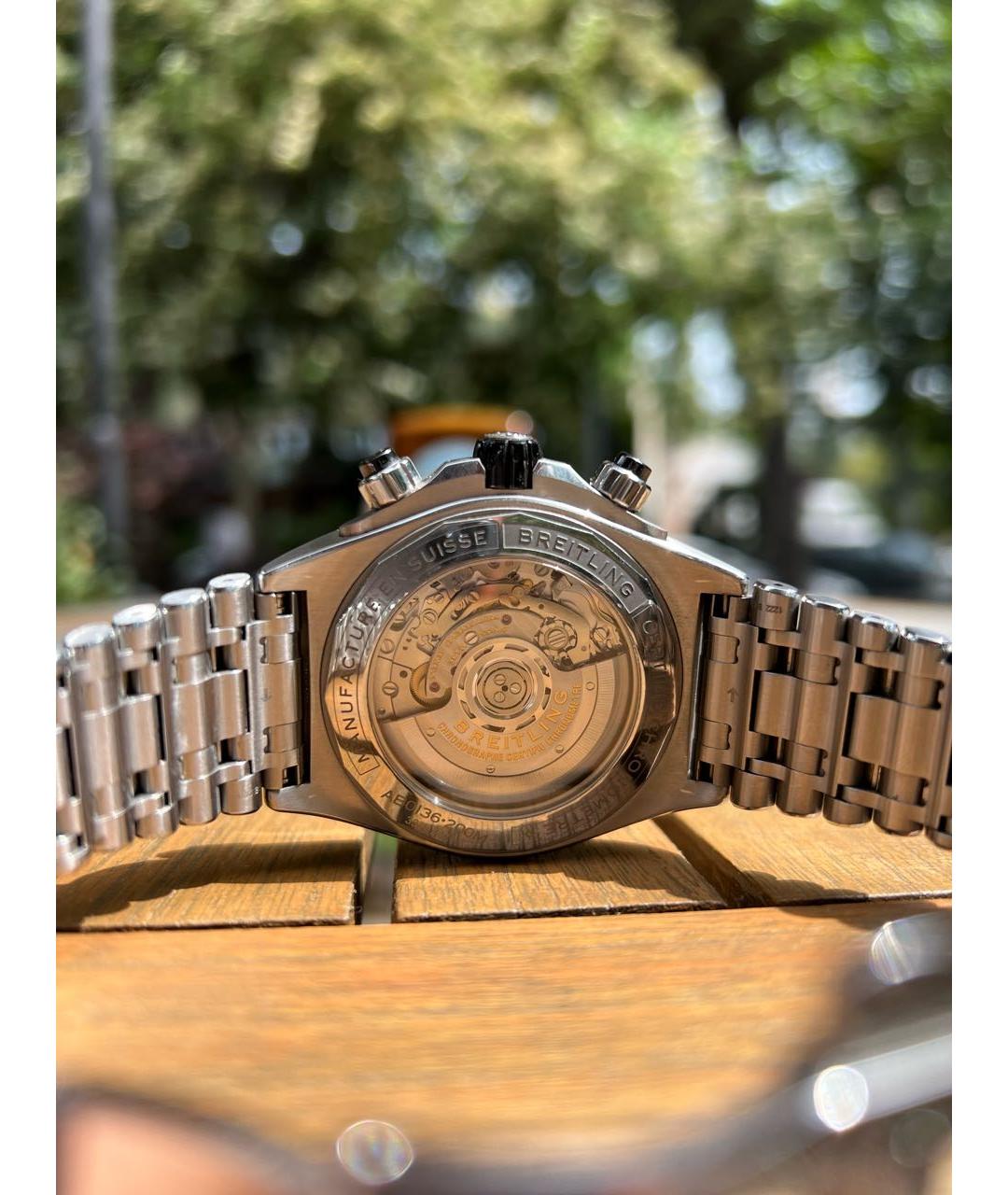 BREITLING Серебряные стальные часы, фото 2