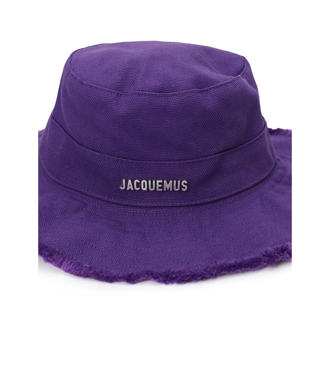 JACQUEMUS Фиолетовая хлопковая панама, фото 3