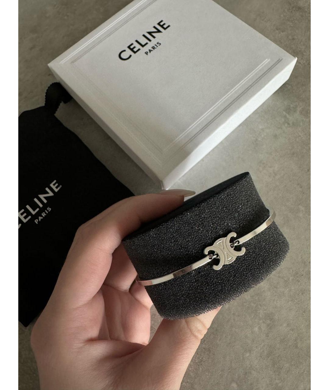 CELINE PRE-OWNED Серебрянный латунный браслет, фото 6