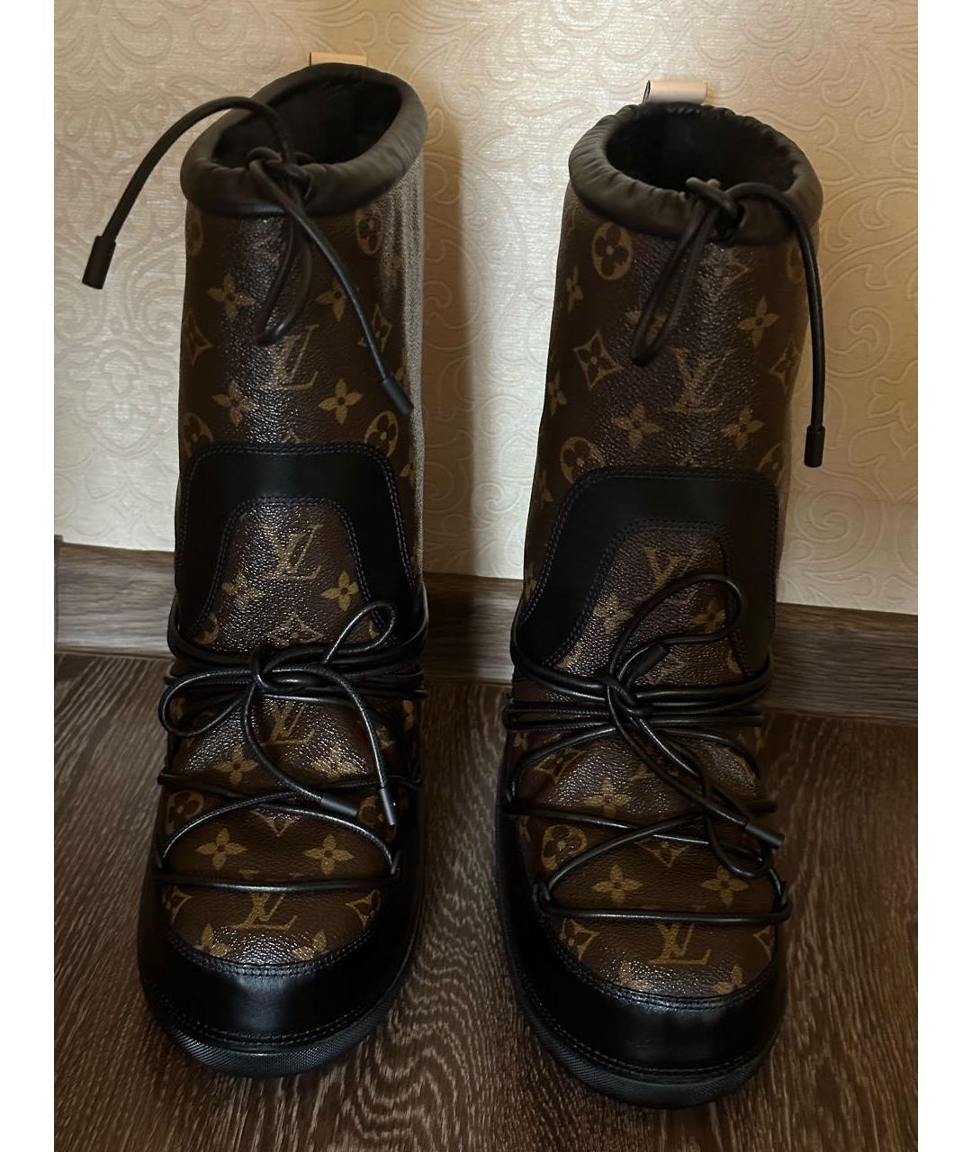 LOUIS VUITTON PRE-OWNED Коричневые полусапоги, фото 2