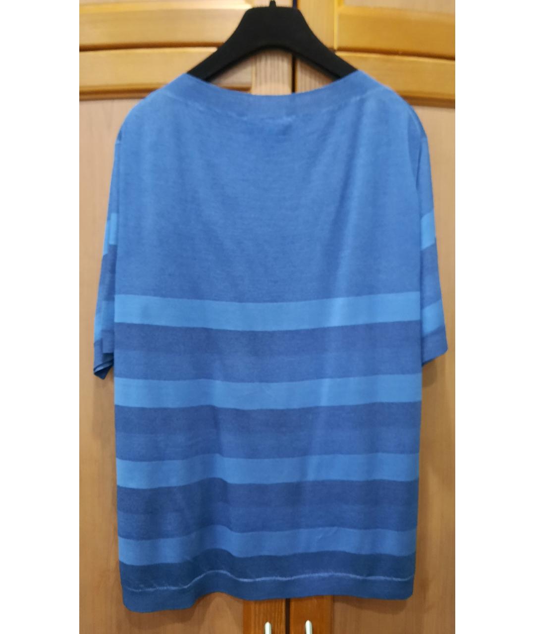 LOUIS VUITTON PRE-OWNED Синий шелковый джемпер / свитер, фото 2