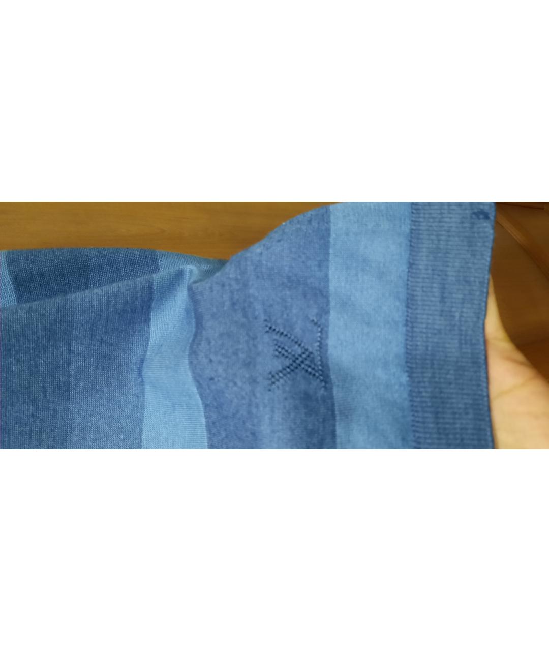 LOUIS VUITTON PRE-OWNED Синий шелковый джемпер / свитер, фото 4