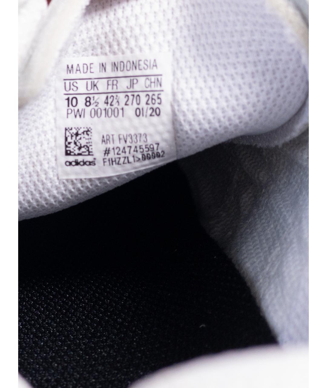 ADIDAS Белые кожаные низкие кроссовки / кеды, фото 6