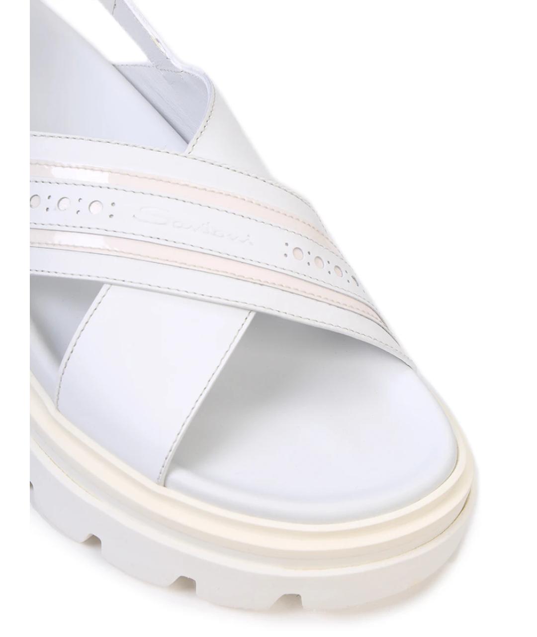 SANTONI Белые сандалии, фото 3