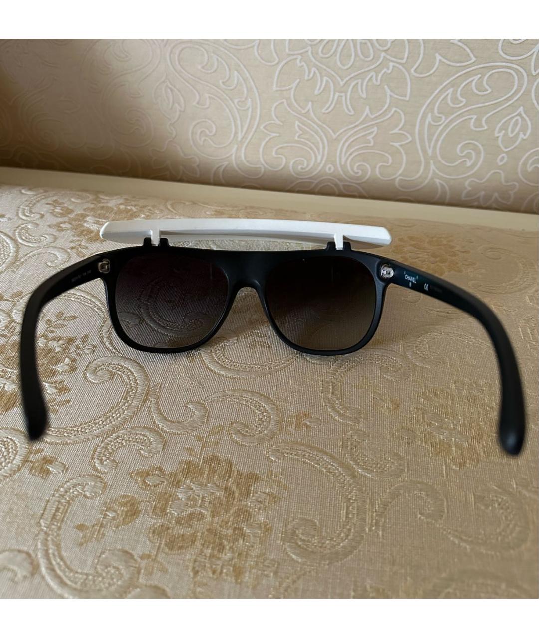 CHANEL PRE-OWNED Белые пластиковые солнцезащитные очки, фото 7