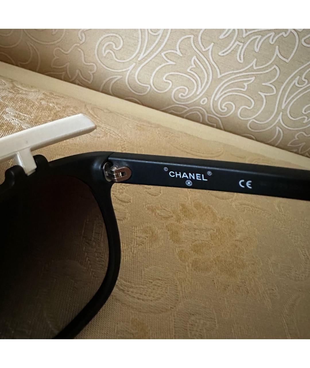 CHANEL PRE-OWNED Белые пластиковые солнцезащитные очки, фото 8