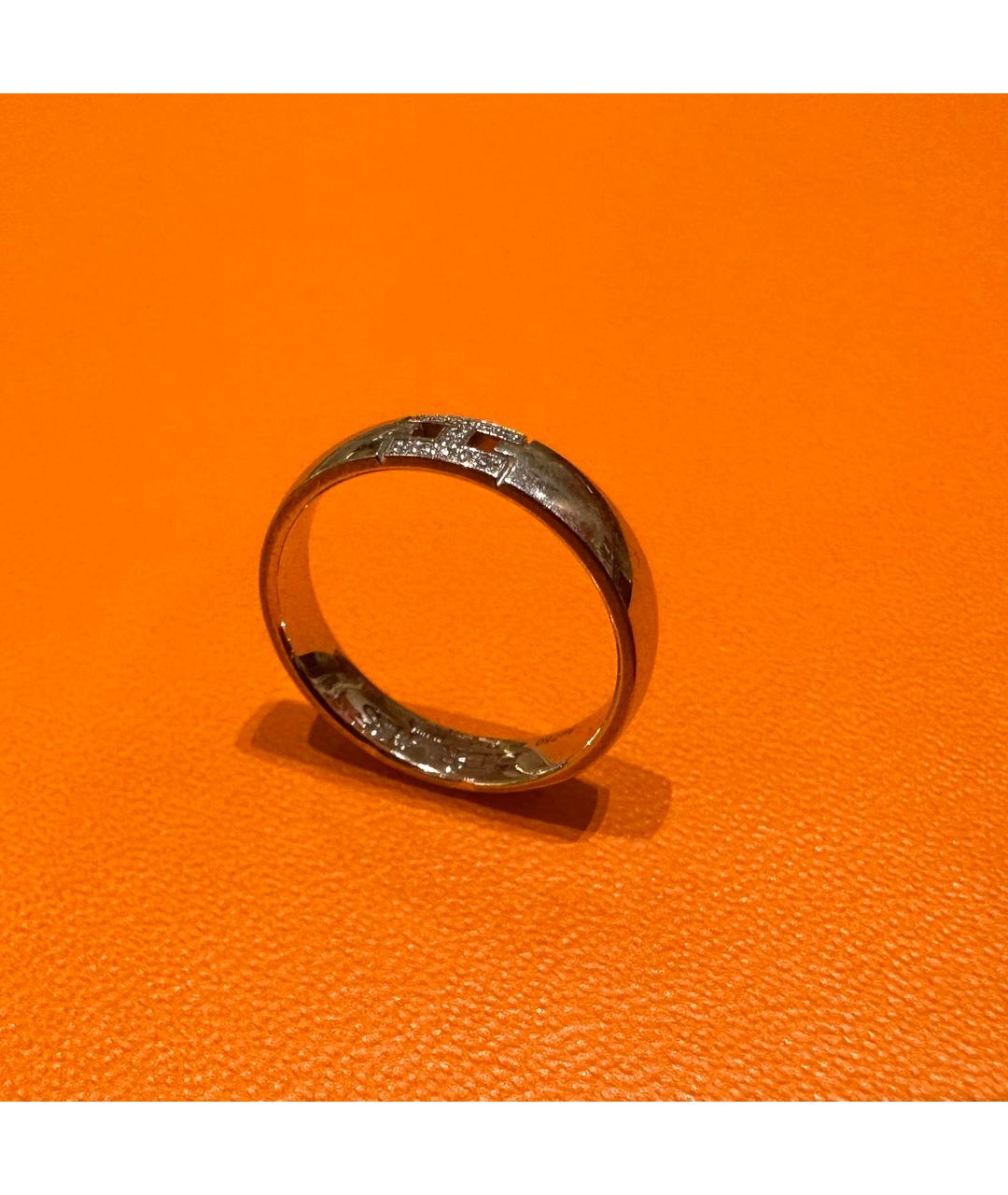 HERMES PRE-OWNED Белое кольцо из белого золота, фото 4