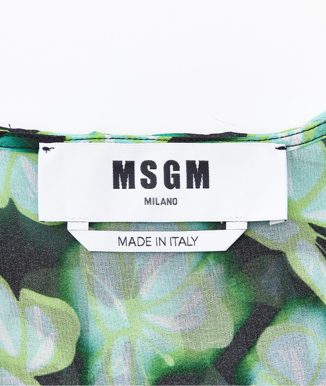 MSGM Зеленая блузы, фото 5