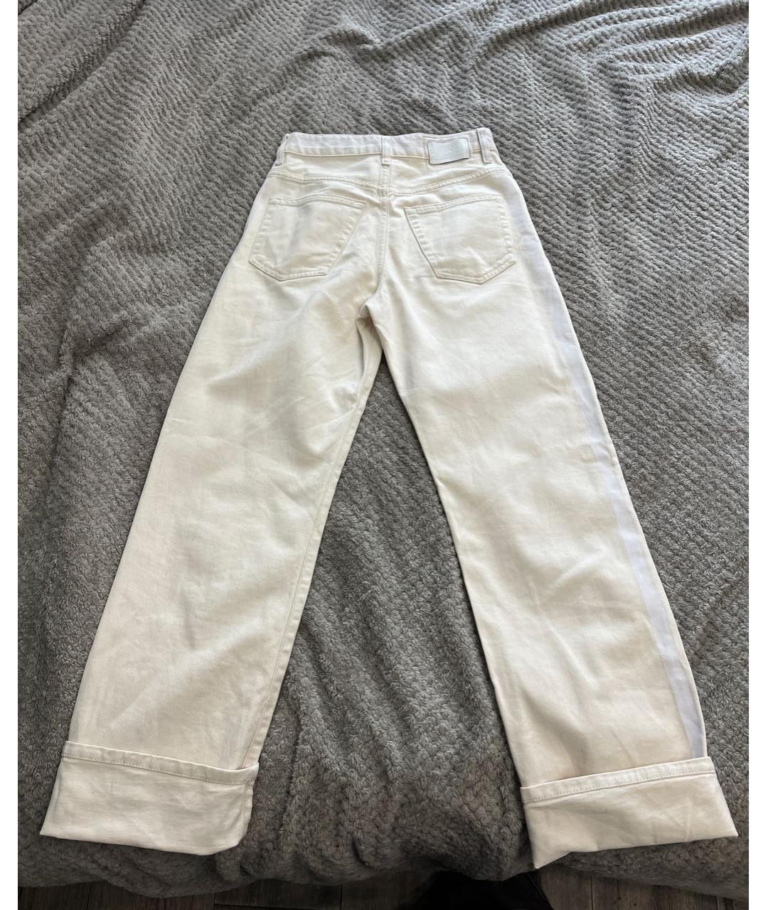 DIESEL Бежевые хлопковые прямые джинсы, фото 2