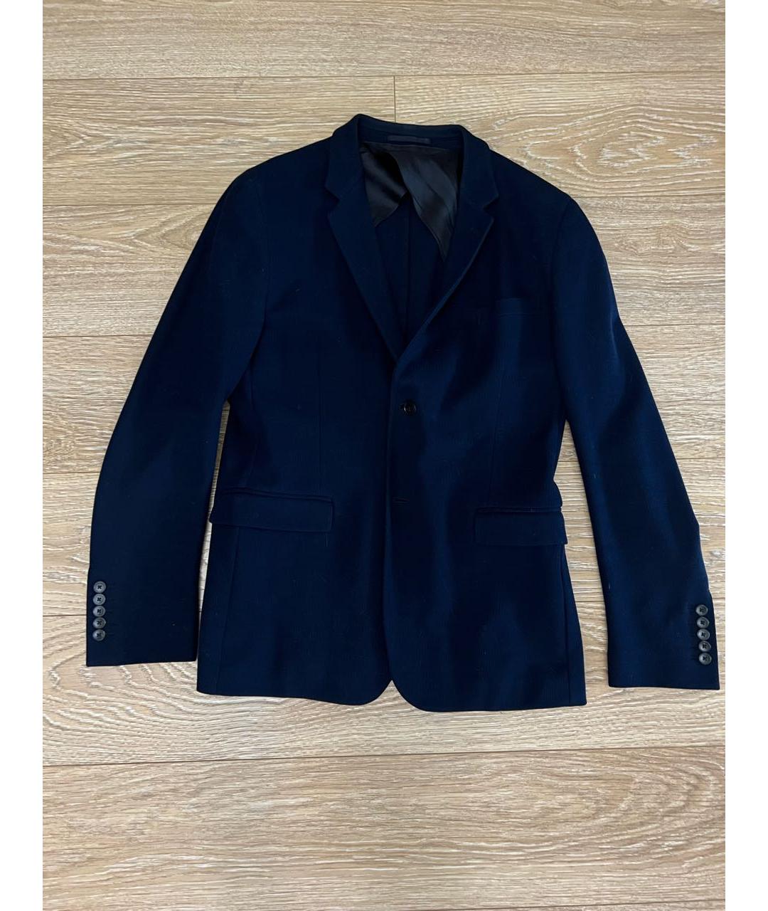 GUCCI Темно-синий хлопковый пиджак, фото 5