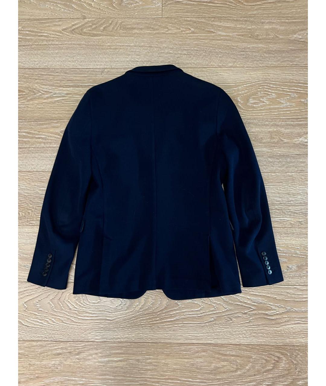 GUCCI Темно-синий хлопковый пиджак, фото 2