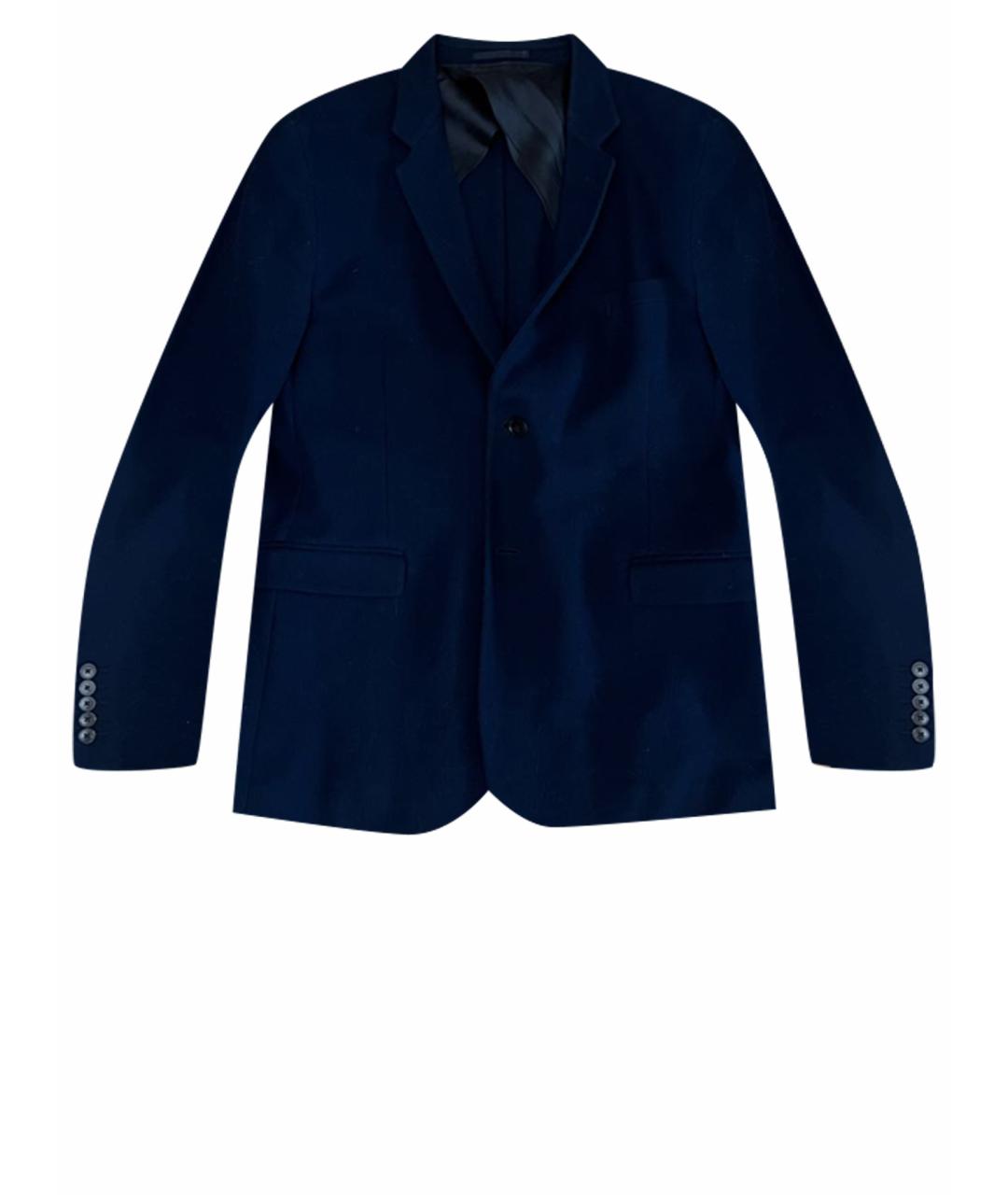 GUCCI Темно-синий хлопковый пиджак, фото 1