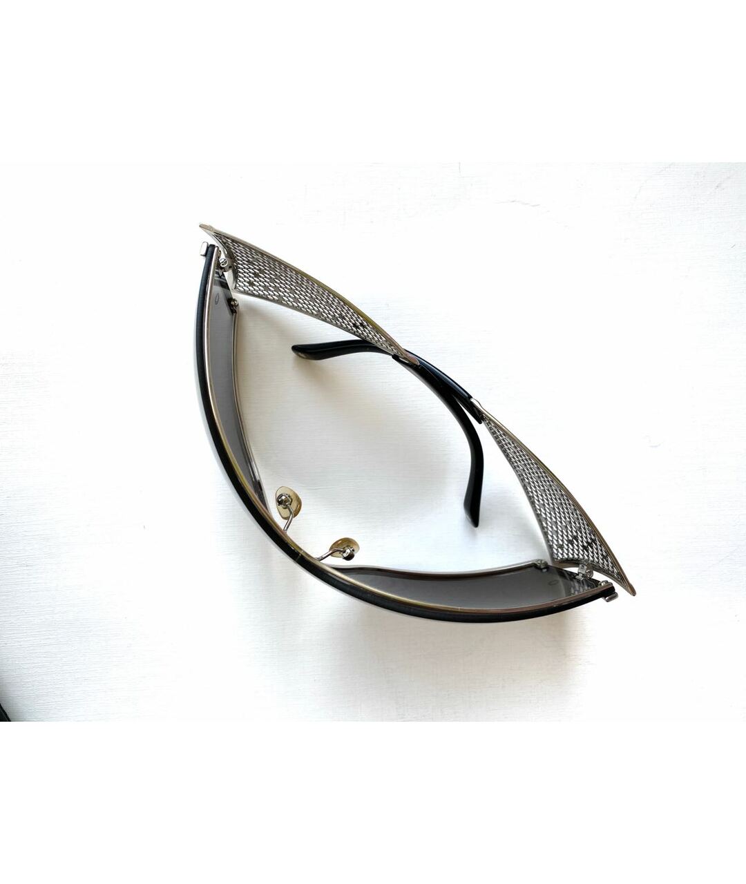 MONTBLANC Серые металлические солнцезащитные очки, фото 2