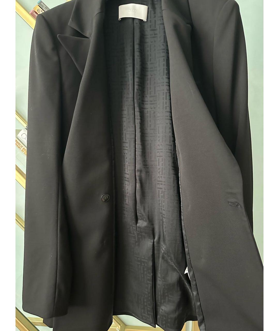 HUGO BOSS Черный шерстяной жакет/пиджак, фото 6