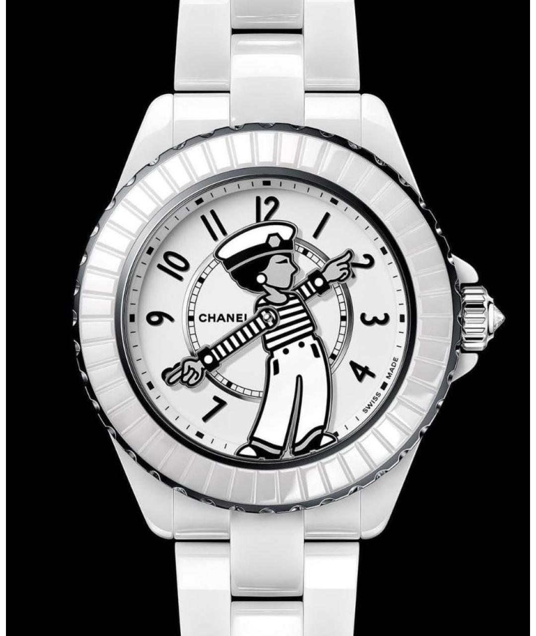 CHANEL PRE-OWNED Белые часы, фото 1