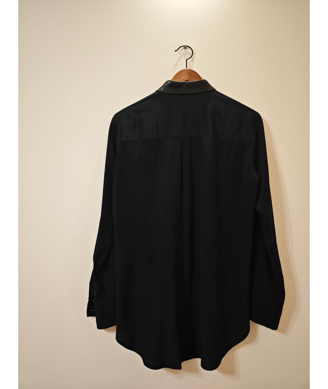 DKNY Черная шелковая рубашка, фото 2
