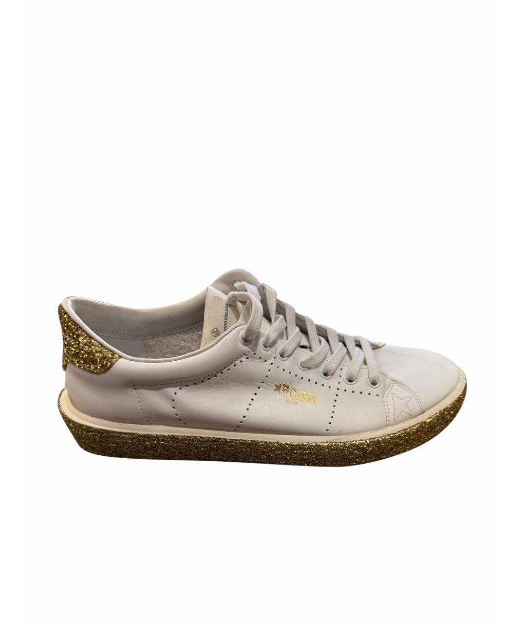 GOLDEN GOOSE DELUXE BRAND Белые кожаные кеды, фото 1