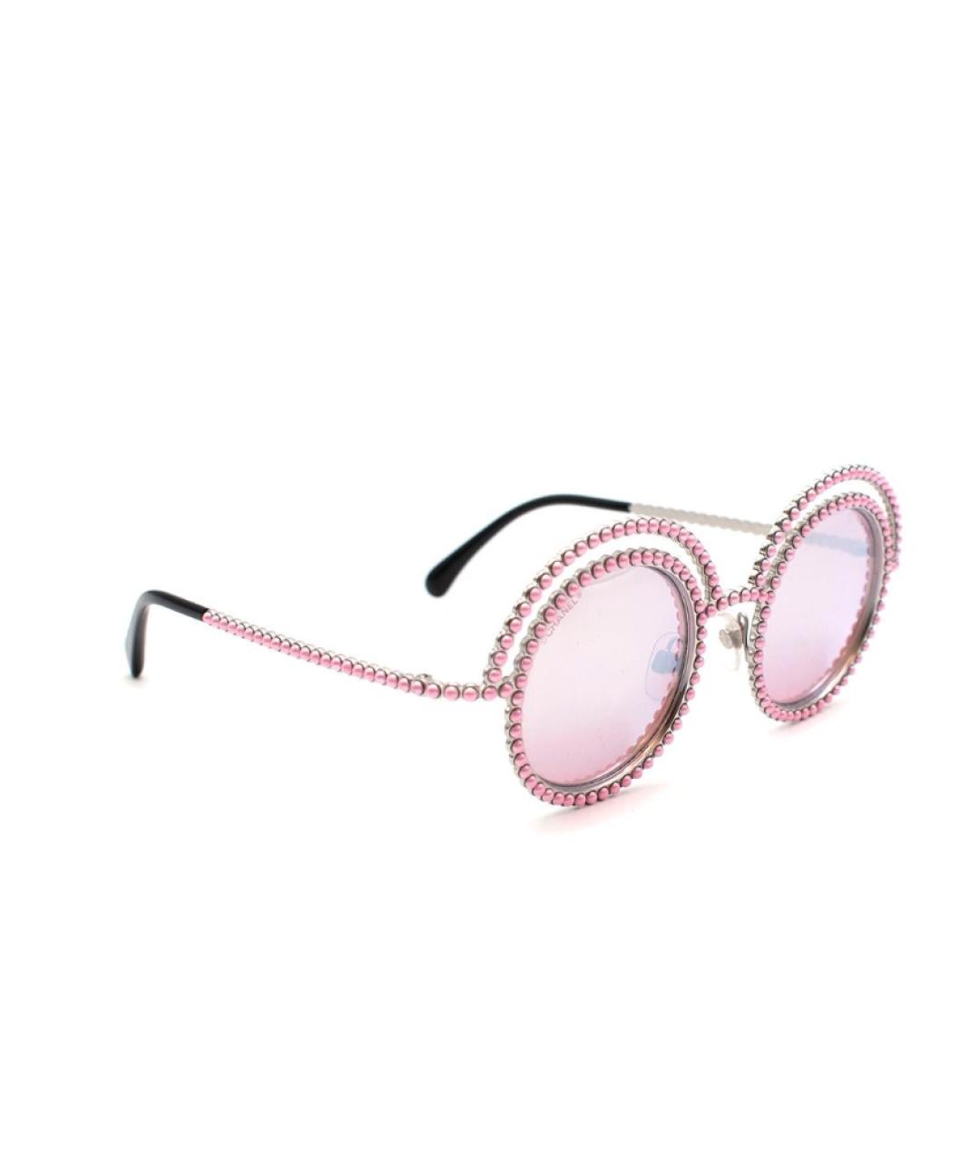 CHANEL PRE-OWNED Розовые солнцезащитные очки, фото 1