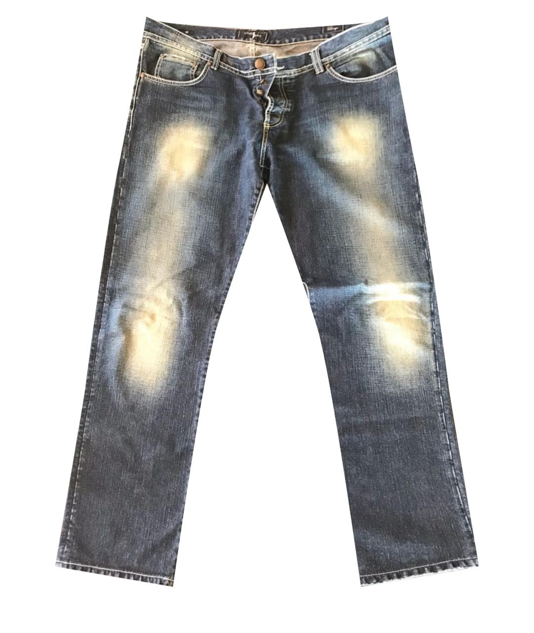 Richard J.Brown Темно-синие хлопковые прямые джинсы, фото 1
