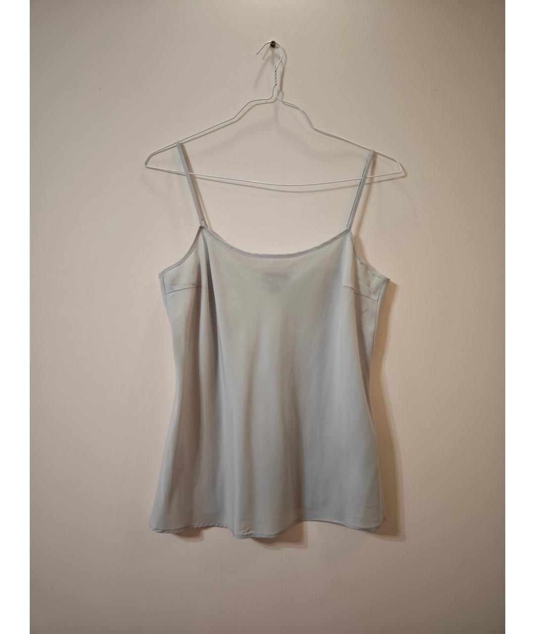 DKNY Серая шелковая блузы, фото 3
