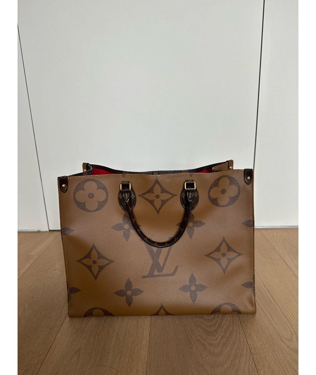 LOUIS VUITTON PRE-OWNED Коричневая сумка тоут, фото 2