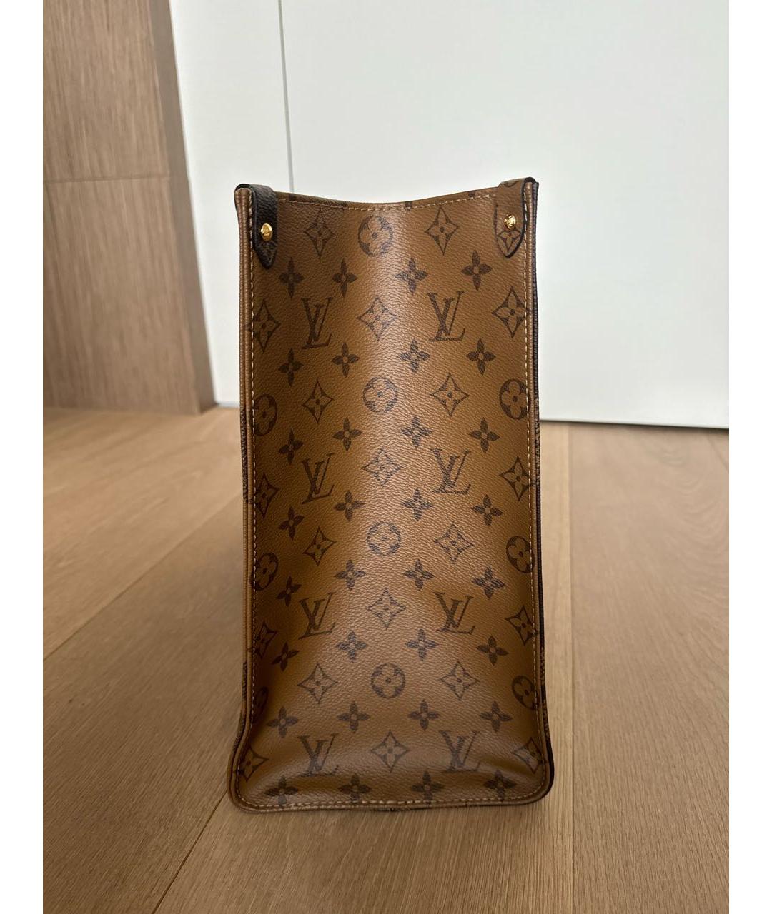 LOUIS VUITTON Коричневая сумка тоут, фото 6