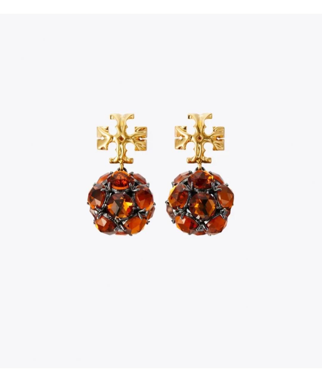 TORY BURCH Золотые позолоченные серьги, фото 8