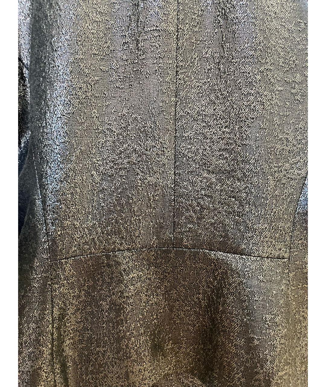 HUGO BOSS Серебрянный полиэстеровый жакет/пиджак, фото 4