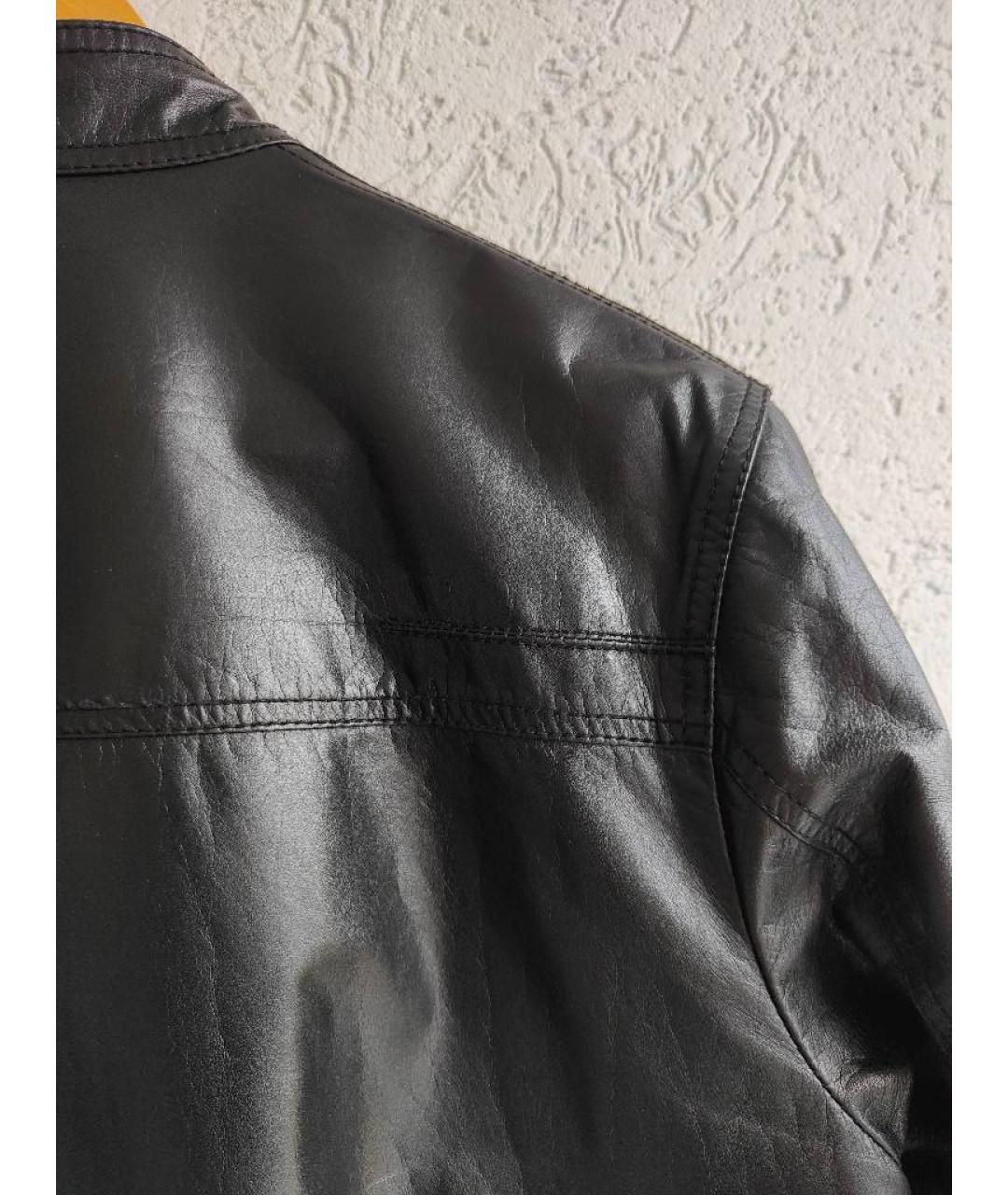 CHRISTIAN DIOR PRE-OWNED Черная кожаная куртка, фото 5