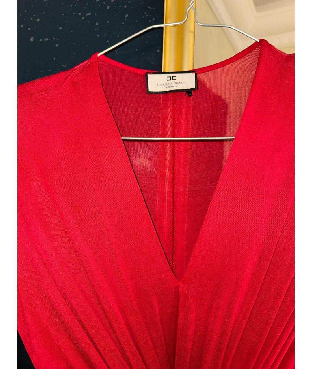 ELISABETTA FRANCHI Красное вечернее платье, фото 3