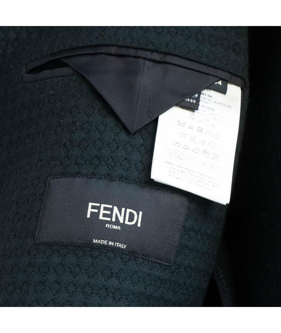 FENDI Темно-синий классический костюм, фото 9