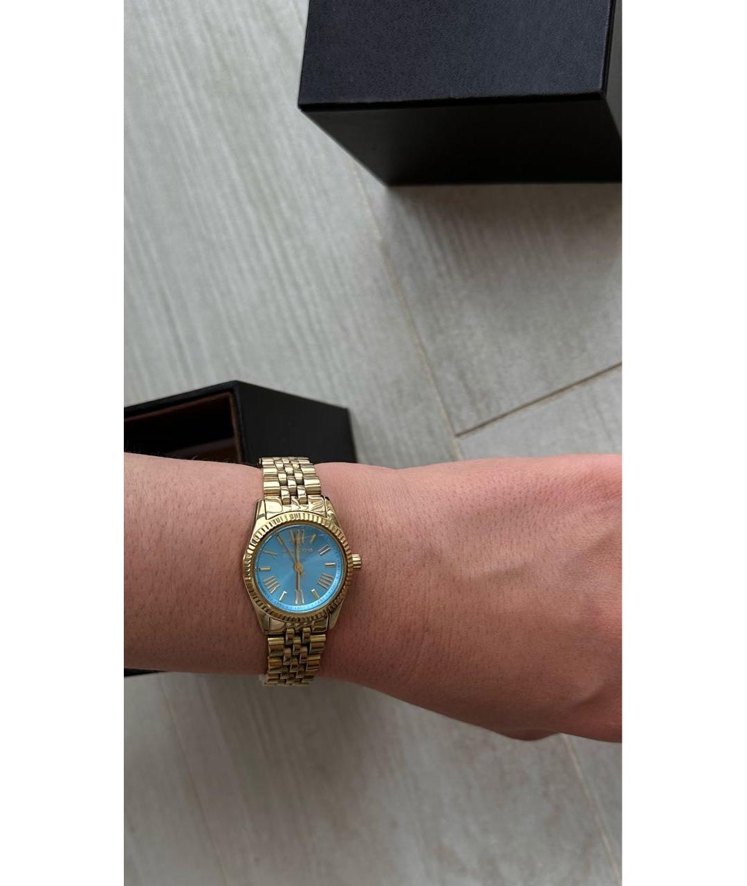 MICHAEL KORS Желтые металлические часы, фото 4