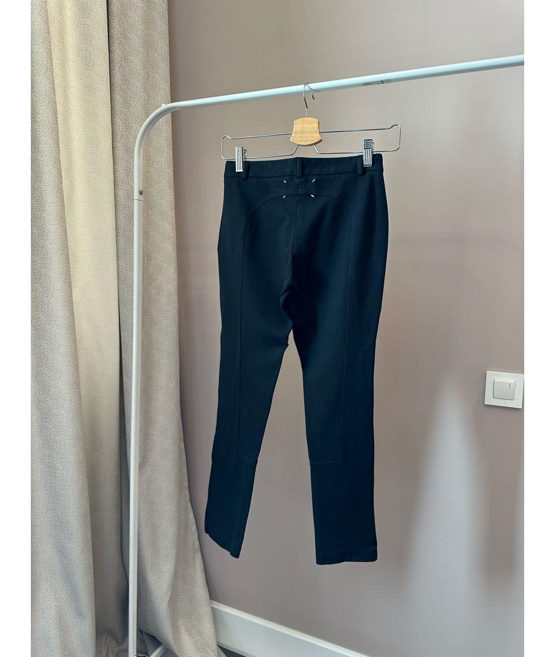 MAISON MARGIELA Черные вискозные брюки узкие, фото 2
