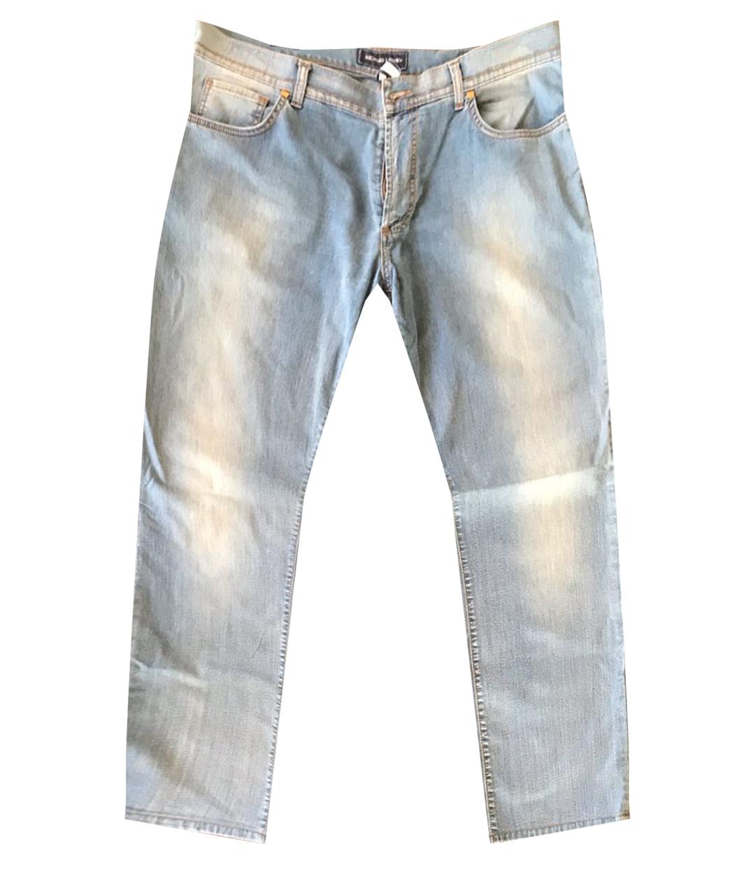 Richard J.Brown Голубые хлопковые прямые джинсы, фото 1