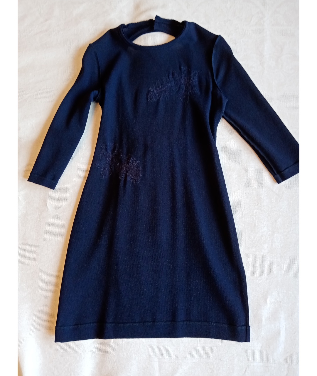 MARKUS LUPFER Синее шерстяное повседневное платье, фото 8