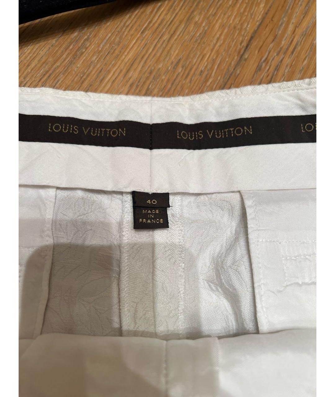 LOUIS VUITTON PRE-OWNED Белые шорты, фото 6