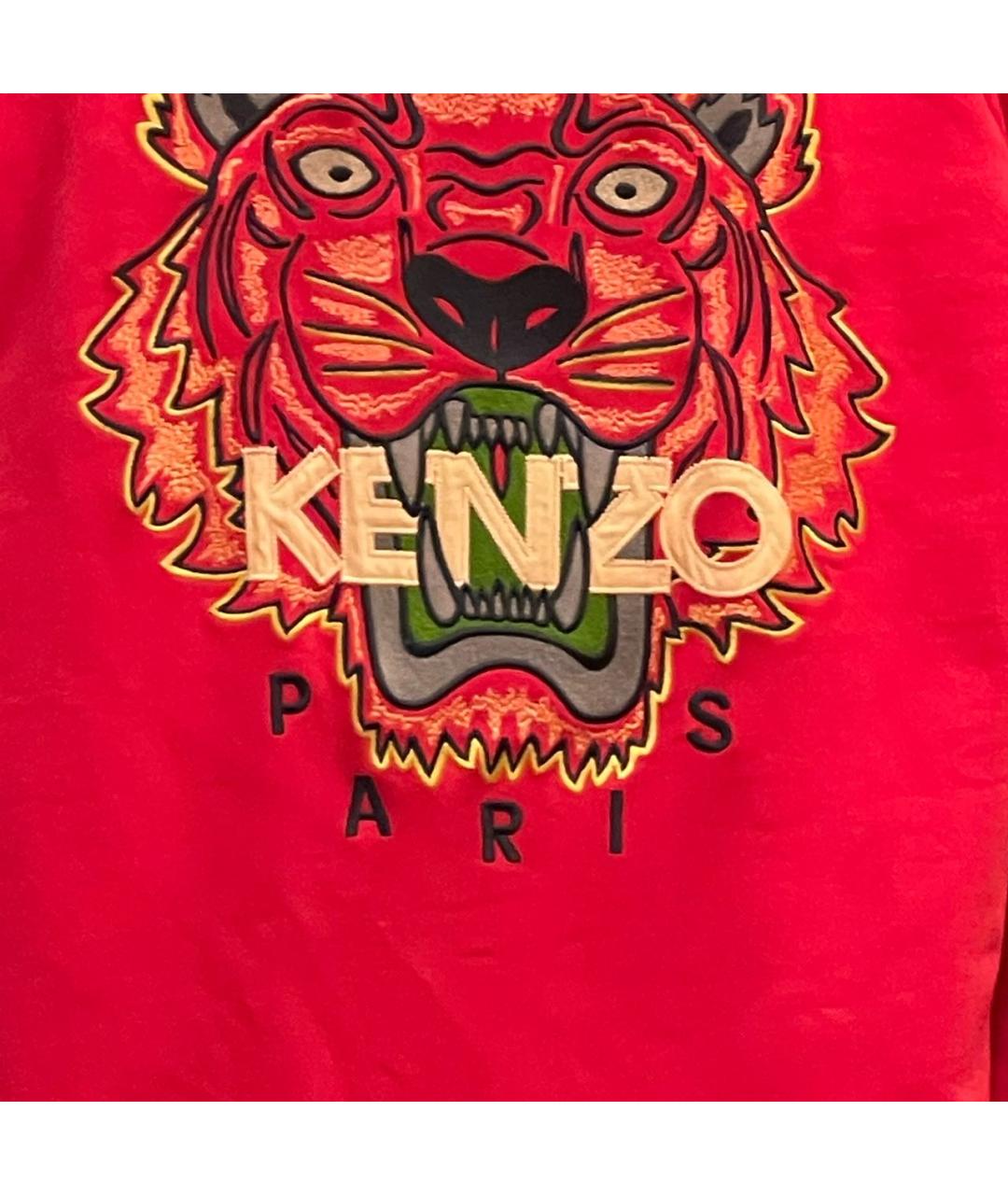 KENZO Фуксия хлопковое платье, фото 4