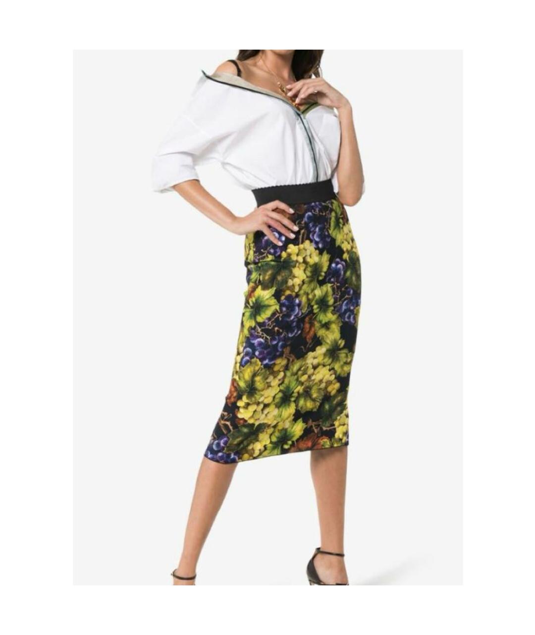 DOLCE&GABBANA Мульти вискозный костюм с юбками, фото 8